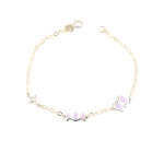 ΠΑΙΔΙΚΟ ΒΡΑΧΙΟΛΑΚΙ ΓΙΑ ΚΟΡΙΤΣΑΚΙ ΜΕ ΧΡΥΣΑ ΣΤΟΙΧΕΙΑ